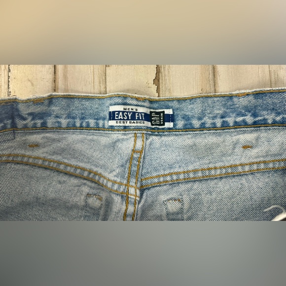 VTG 90s GAP Jeans Easy Fit USA Made Mens 34x34 Medium Wash Straight High Waist - Picture 8 of 12